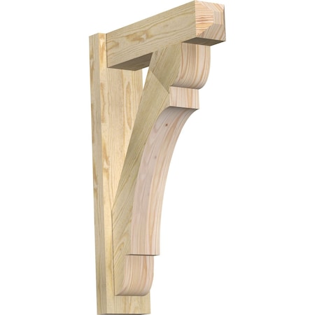 Ekena Millwork Olympic Rough Sawn Craftsman Outlooker, Douglas Fir, 6"W x 20"D x 32"H OUT06X20X32OLY04RDF